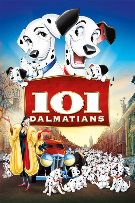One Hundred and One Dalmatians 1961 movie poster